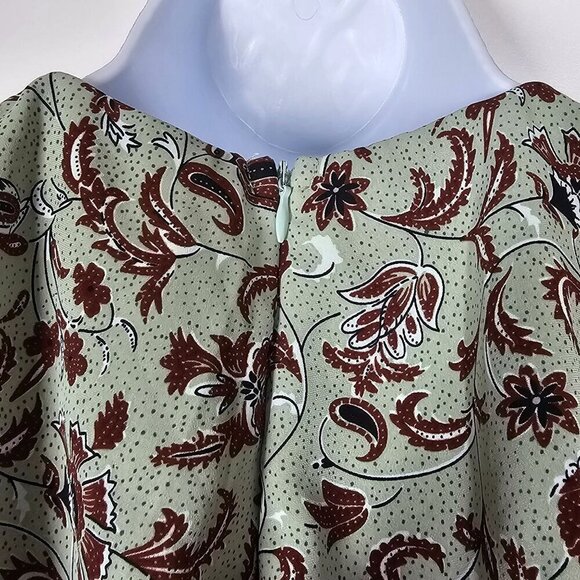 Ivy City Paisley Print Sleeveless Ruffled V-Neck Jumpsuit Wide Leg Women's Small - Picture 5 of 16